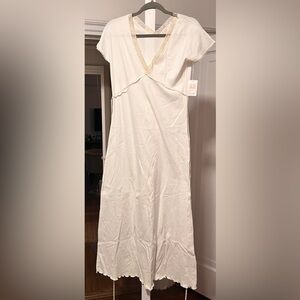Only Hearts Cream Lace Trim full length Nightgown